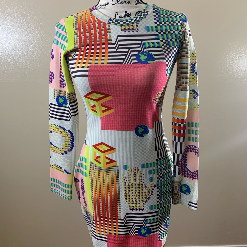 Opening Ceremony Graphic Print Dress- Size Medium